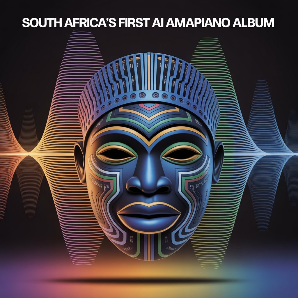 Cover art for South Africa's first AI Amapiano Album.